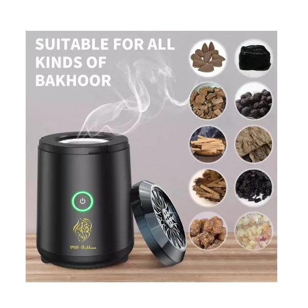 Electronic Mini Bukhoor Burner BK-18 – Black