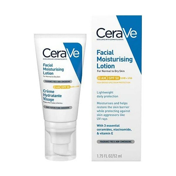 CeraVe Facial Moisturizing Lotion Normal/Dry Skin SPF50 52ml - ORIGINAL