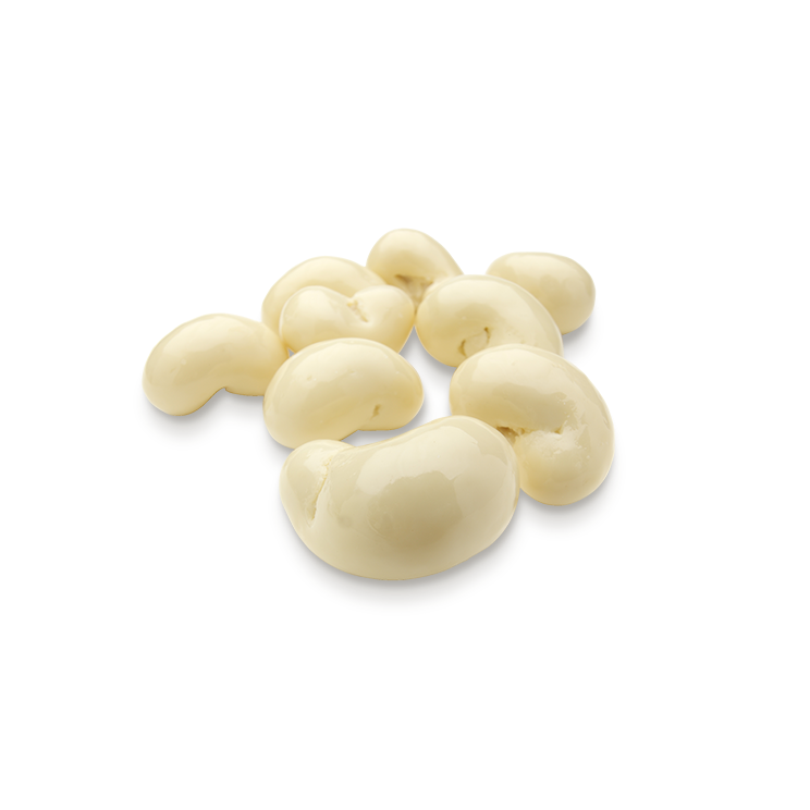 White chocolate diped Cashew nuts