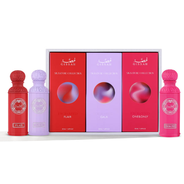 Gissah – Enchanted Eau de Parfum 3×50ml Set – Original