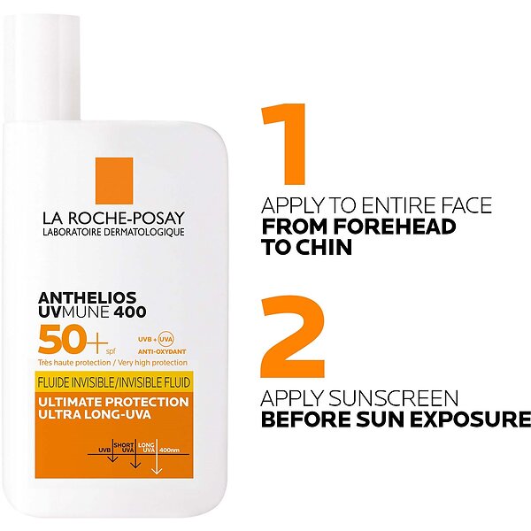 La Roche Posay Anthelios UVMune 400 Invisible Fluid SPF50+ 50ml  - ORIGINAL