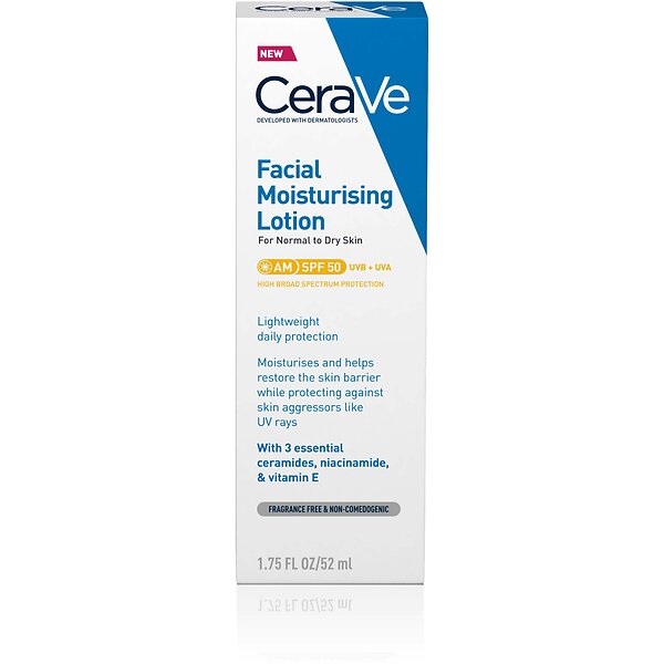 CeraVe Facial Moisturizing Lotion Normal/Dry Skin SPF50 52ml  - ORIGINAL