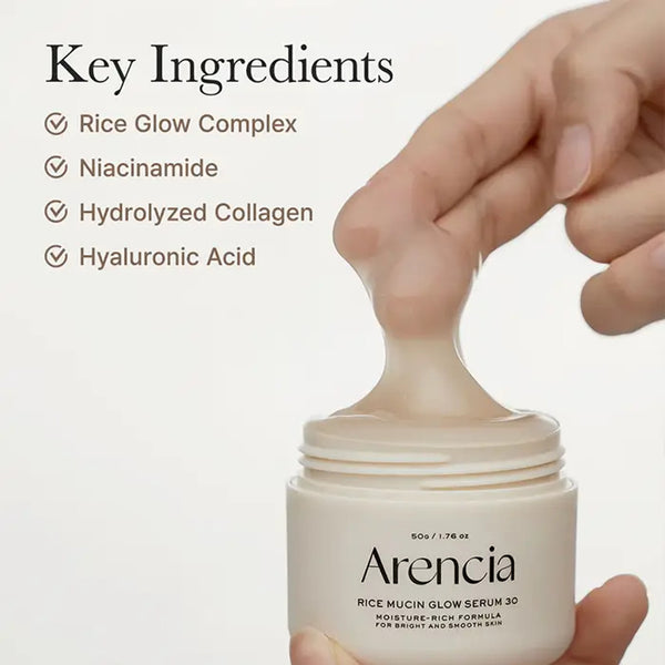 ARENCIA Rice Mucin Glow Serum 30 50g  - ORIGINAL