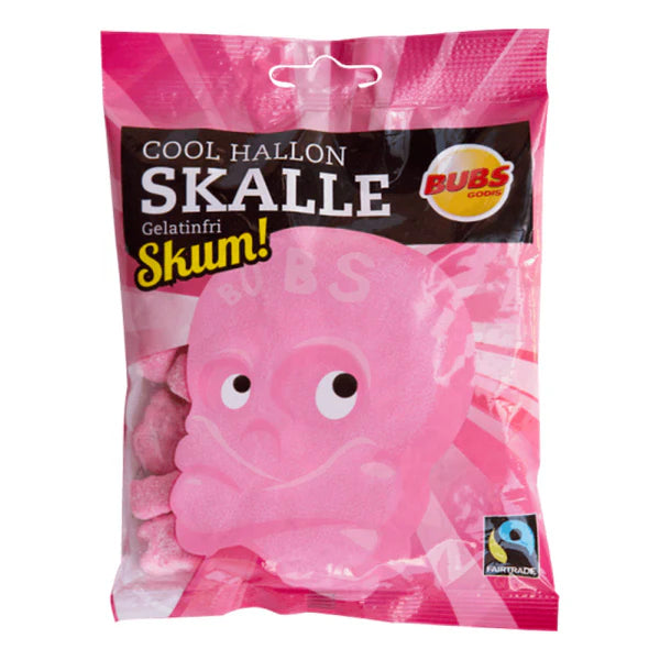 BUBS Cool Raspberry Skull Foam 90g – Juicy Berry Treat