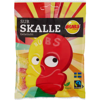 BUBS Sour Skull 90g – Intensely Sour & Chewy