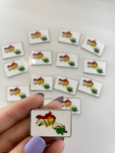 Metal Sticker – Kurdistan Flag/Map