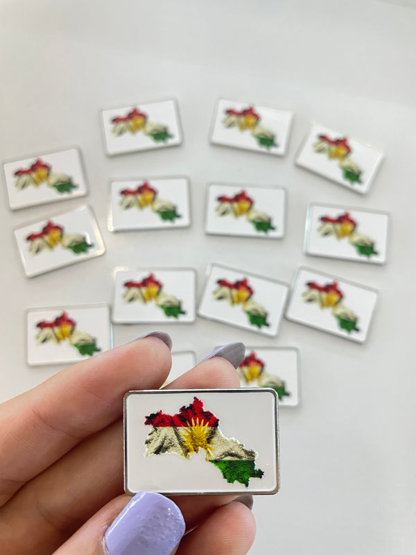 Metal Sticker – Kurdistan Flag/Map