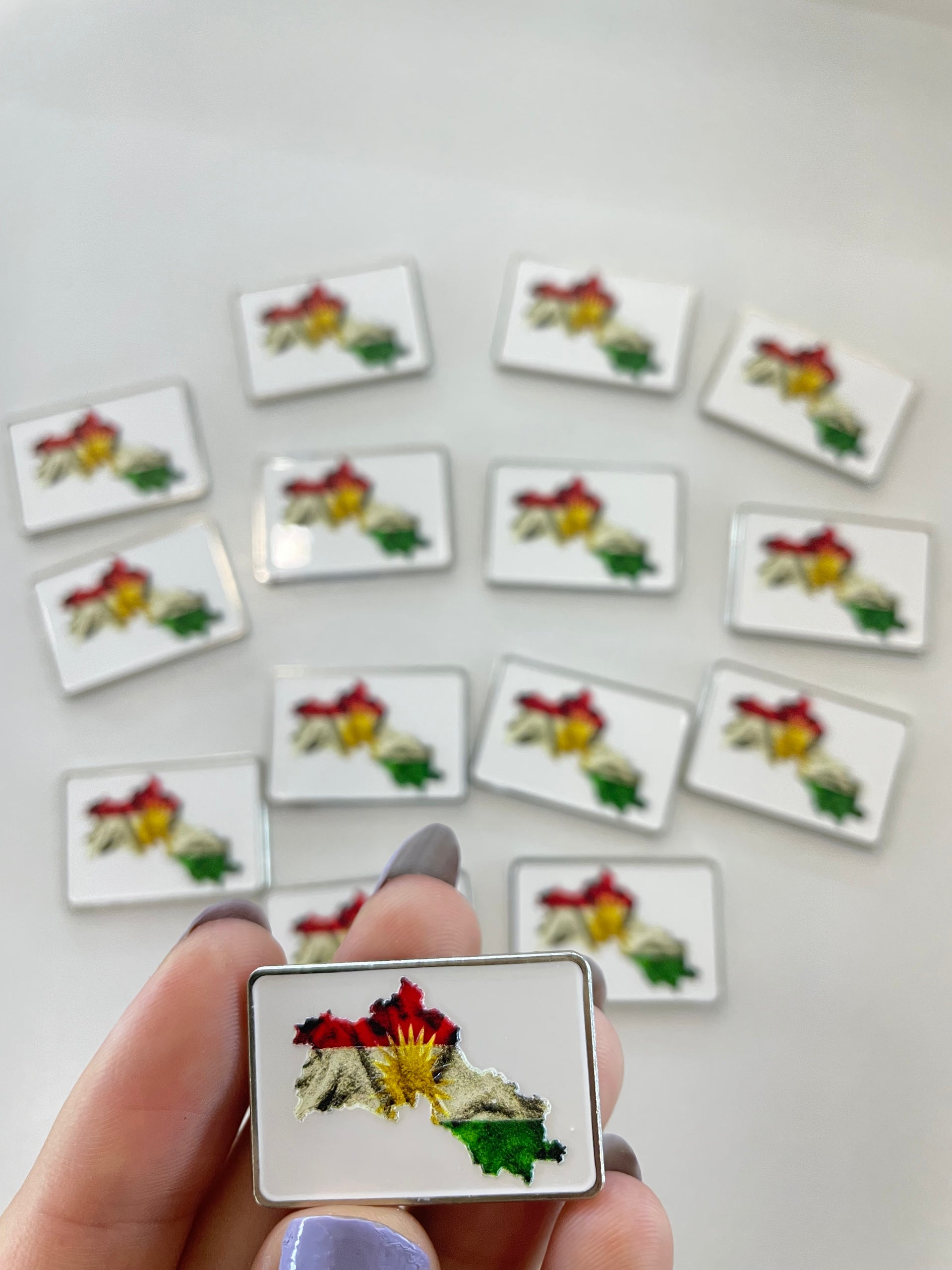 Metal Sticker – Kurdistan Flag/Map