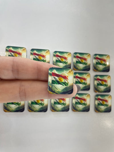 Metal Sticker – Kurdistan Flag/Map