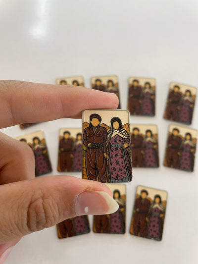 Metal Sticker – Kurdish Men/Women Style
