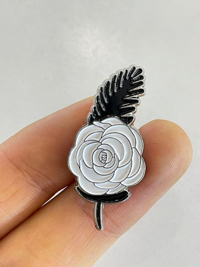 Metal Sticker – WHITE ROSE