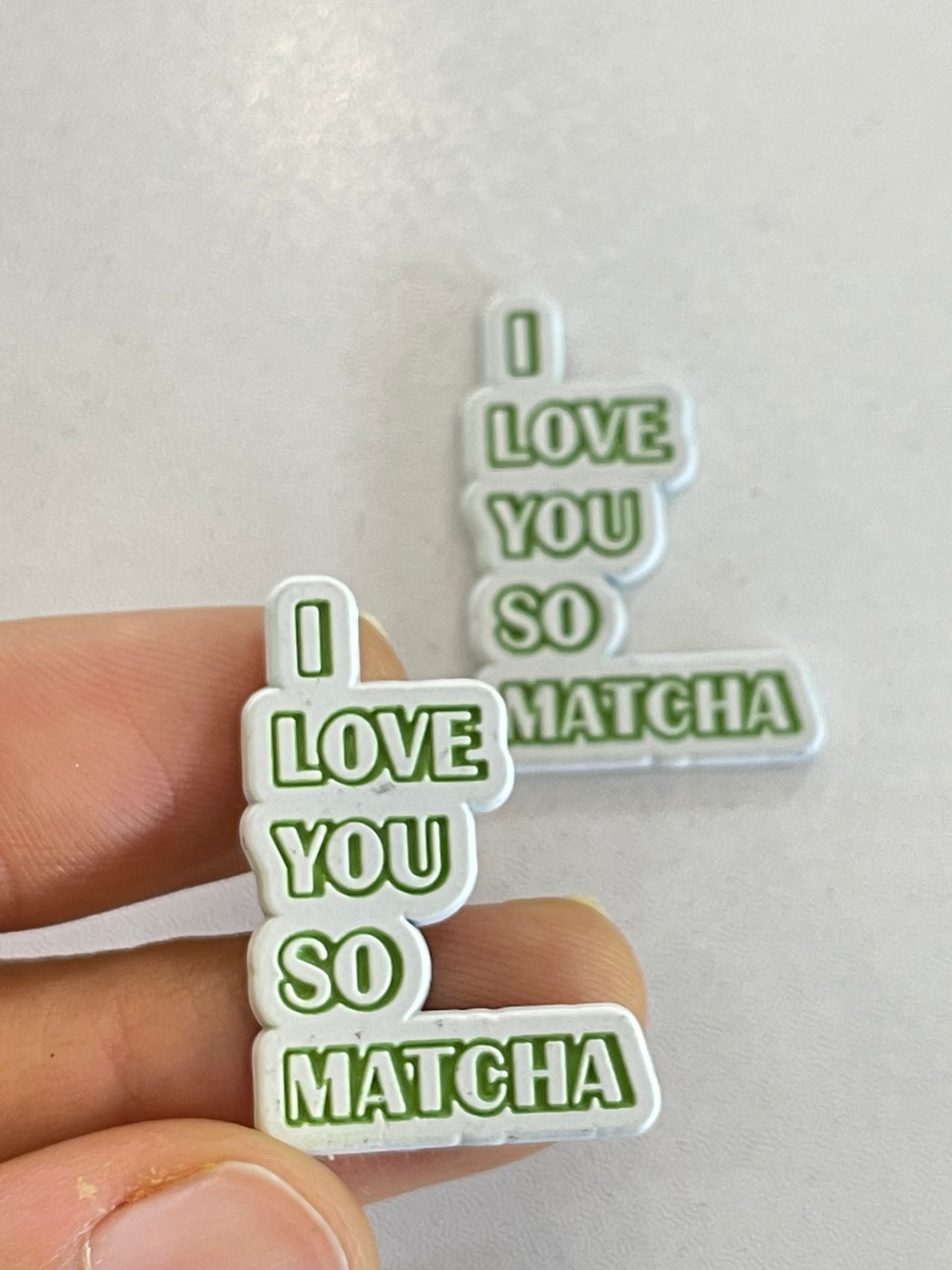 Metal Sticker – I LOVE YOU MATCHA