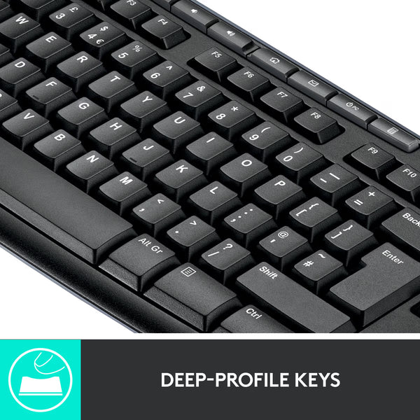 Logitech Wireless Keyboard & Mouse Combo MK270 - Original