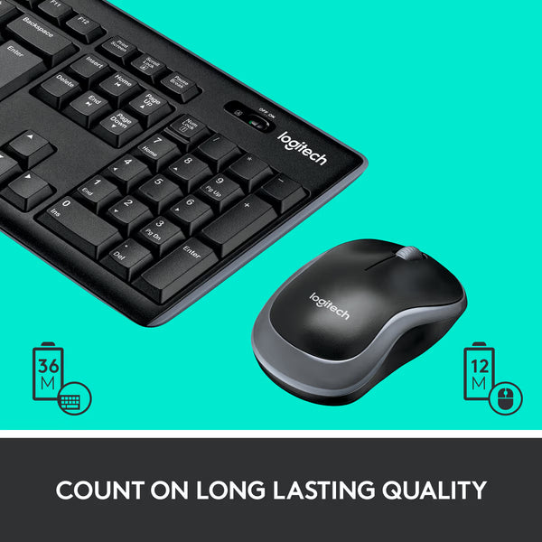 Logitech Wireless Keyboard & Mouse Combo MK270 - Original