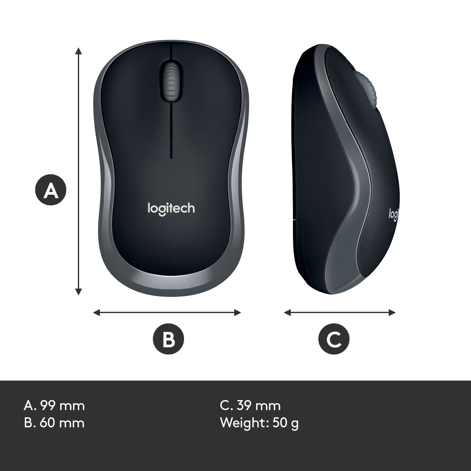 Logitec wireless mouse m185 - Original