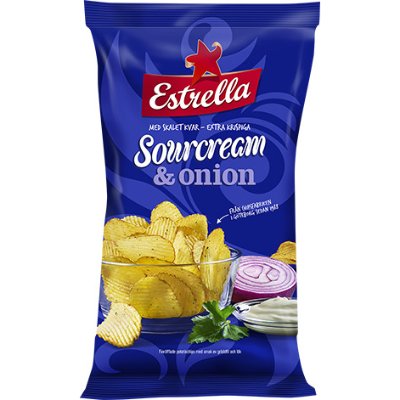Estrella Sour Cream & Onion Chips 275g